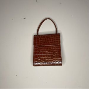 Faux crocodile bag